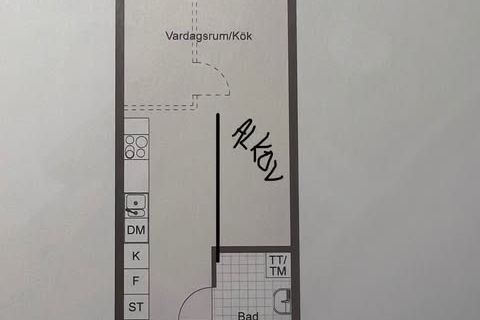 Möblerad 1:a med balkong i Nacka