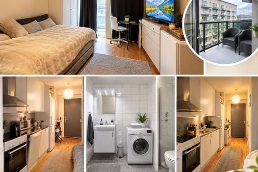 Möblerad 1:a i Häggvik nära Stockholm