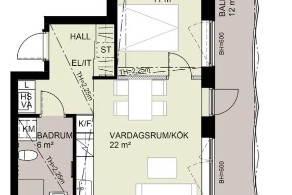 Nyproducerad 2:a med balkong i Nacka Strand