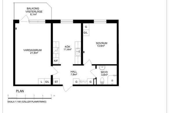Studenttvåa 62kvm nära universitet