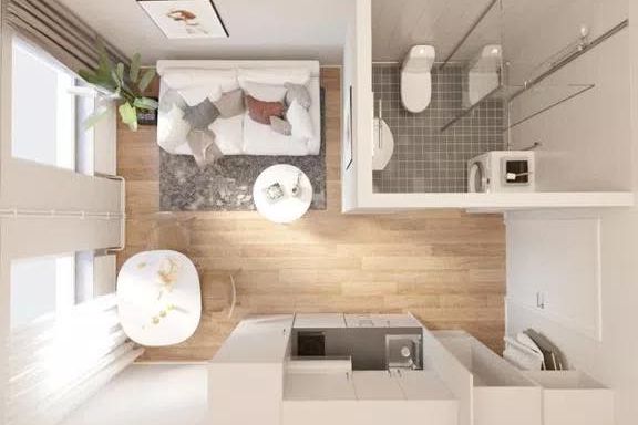 Möblerad studentetta i Roslags Näsby