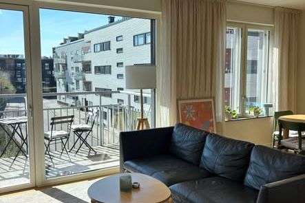 Tvåa i Västra Hamnen med söderbalkong