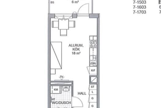 Fräsch 1a nära Uppsala C – 27 kvm