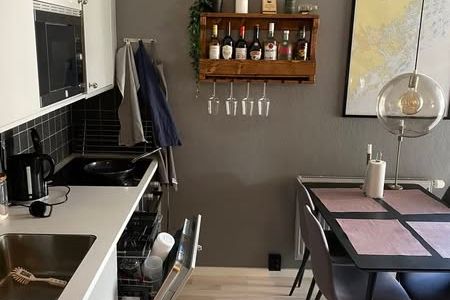 Modern 1:a med uteplats nära Campus