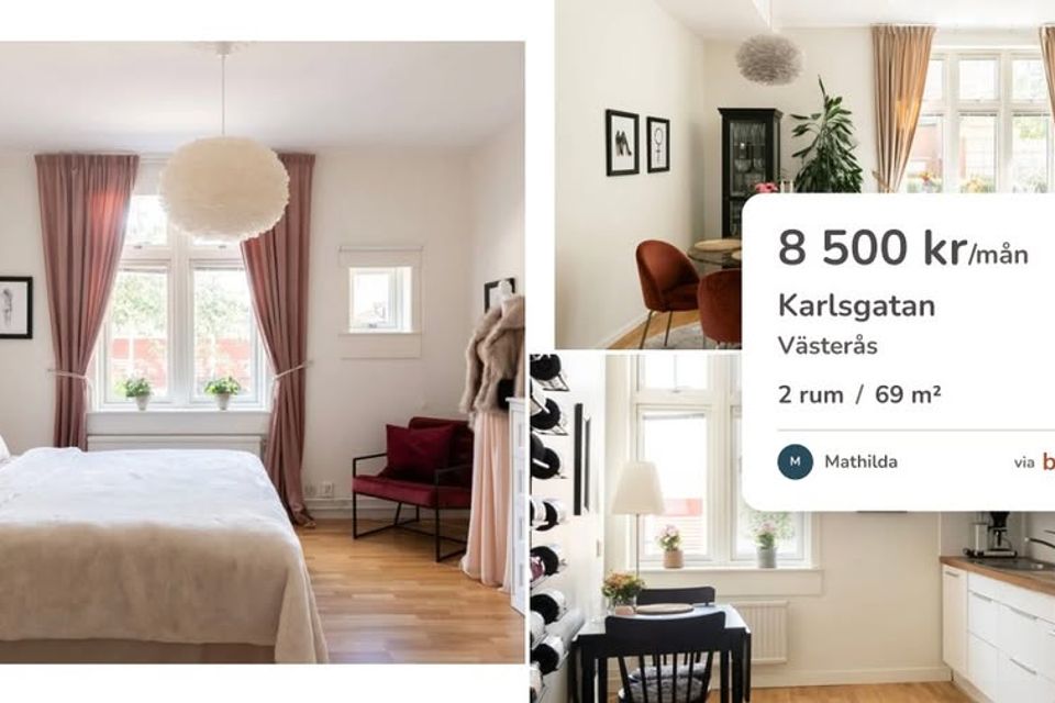 2:a på 69 kvm uthyres i Västerås