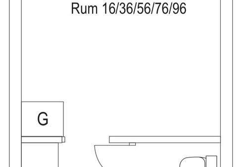 Mysigt korridorrum nära campus