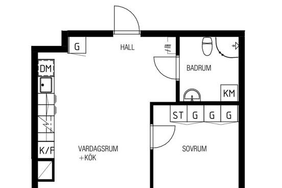 Modern 1BR by Rönninge Station