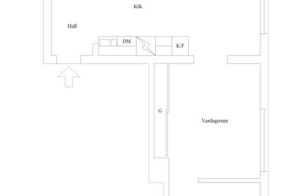 Central 1,5 rok vid Uppsala C – 34 kvm