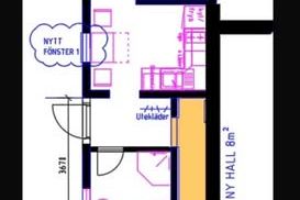 Attefallshus 56 kvm i Runby nära pendeln