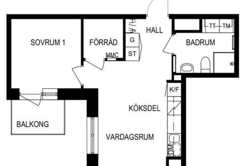 Nybyggd 2:a med balkong i Frölunda