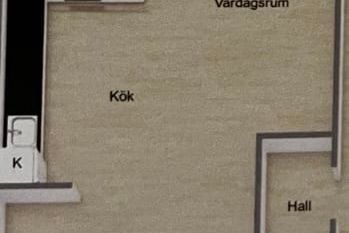 Charmig etta nära Uppsala med uteplats