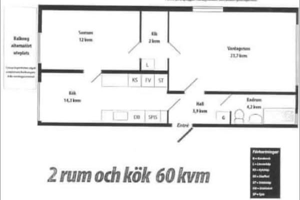 Fräsch 2:a i Upplands Väsby med balkong