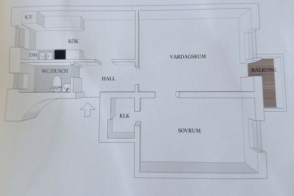 Charmig möblerad 2:a på Väster