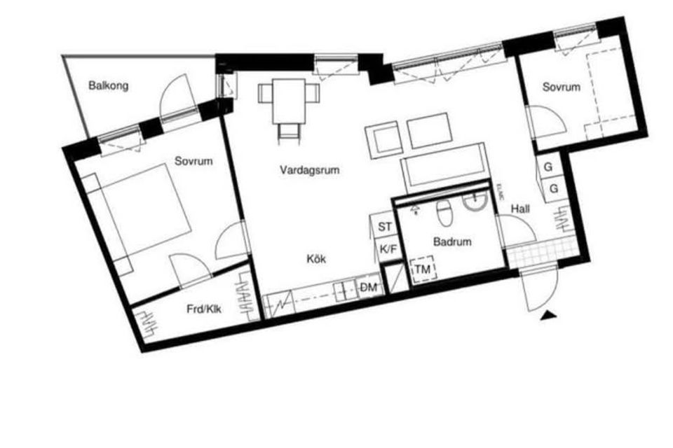 Moderno 3H centralt en Södertälje