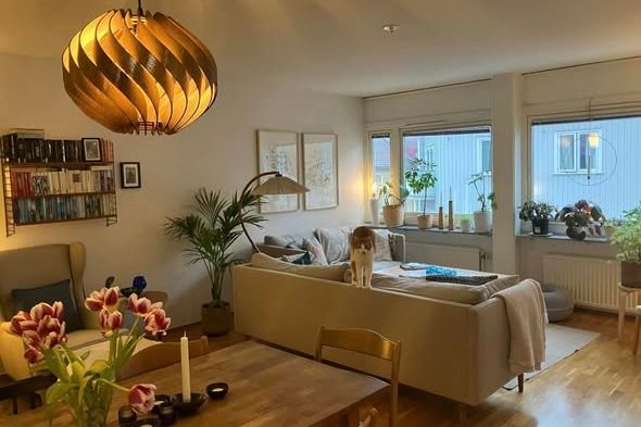 Möblerat rum i Lunden med balkong