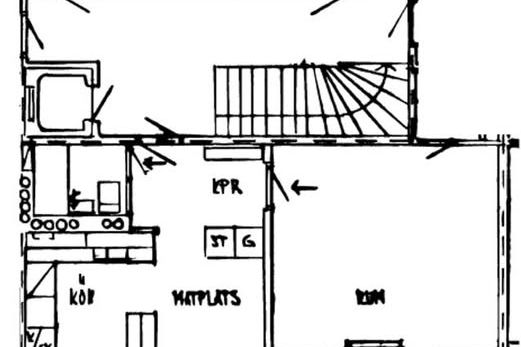 1:a med inglasad balkong i Segevång