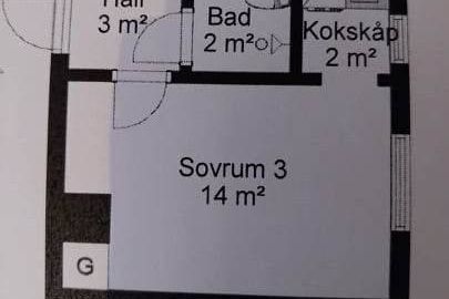 Studentetta 21 kvm i T1 – el & wifi ingår