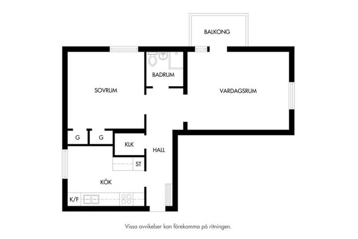 2:a med balkong i Dammfri – flexibel