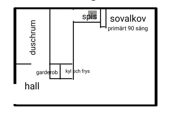 Välplanerad studio nära Konstfack & city