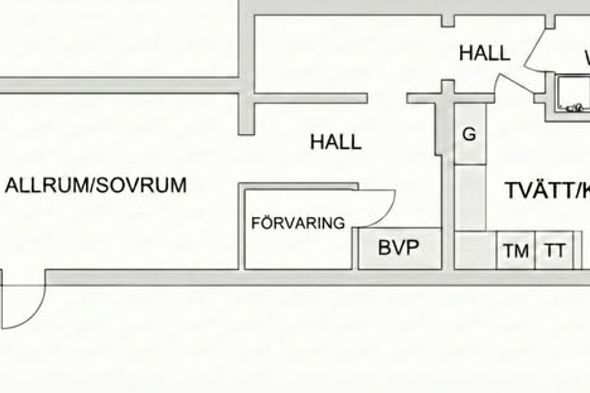 Modern 1:a 44 kvm Centrala Hisingen