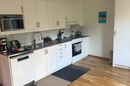 Mysig 3:a med balkong nära T-bana