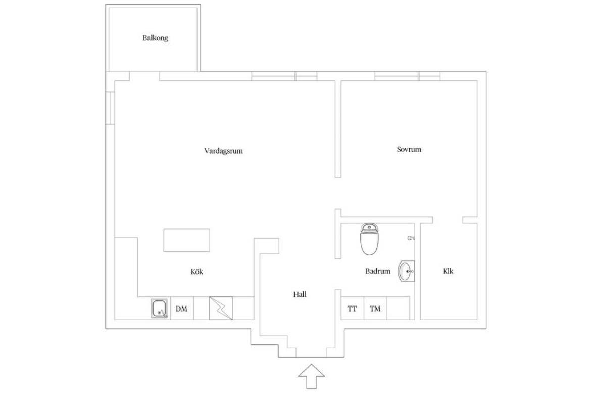 2 rooms · 55 m² in Huddinge