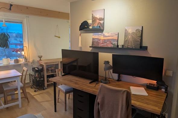 Möblerad studentetta i Ryd med diskmaskin