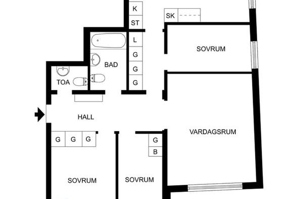 Room in Malmö
