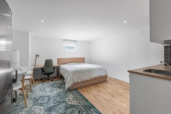 Mysig etta i Storvreta med trädgård