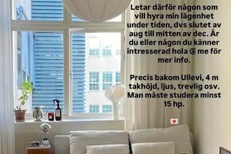 Ljus 1,5a i Gårda – 4 m takhöjd