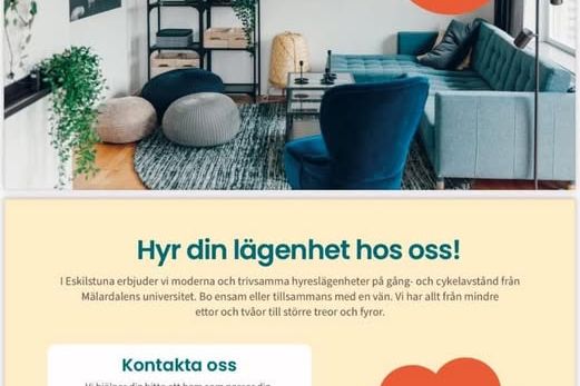 Studentboende i Eskilstuna – nära MDU