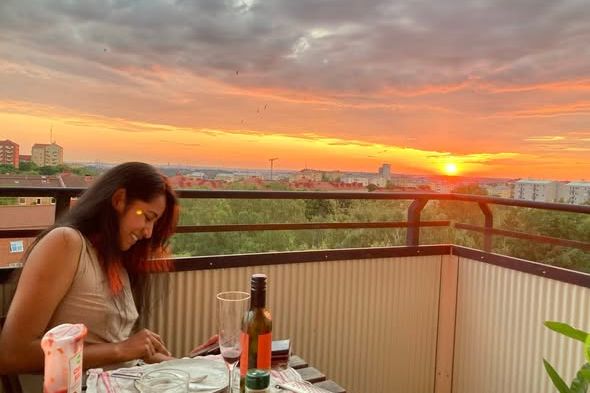 Ljus 2:a med balkong på vån 8 i Guldheden