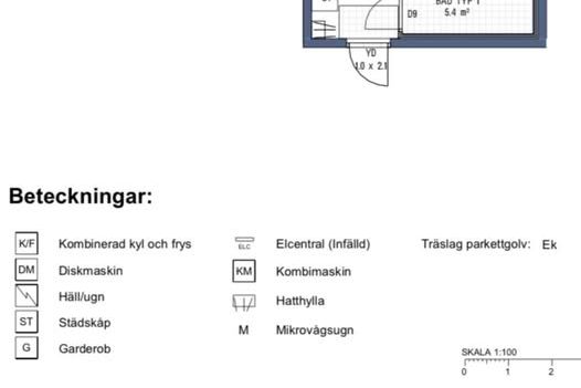 Modern 2:a med balkong i Ursvik