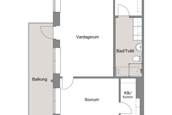 Ny 2:a i Täby Park med 16 kvm balkong