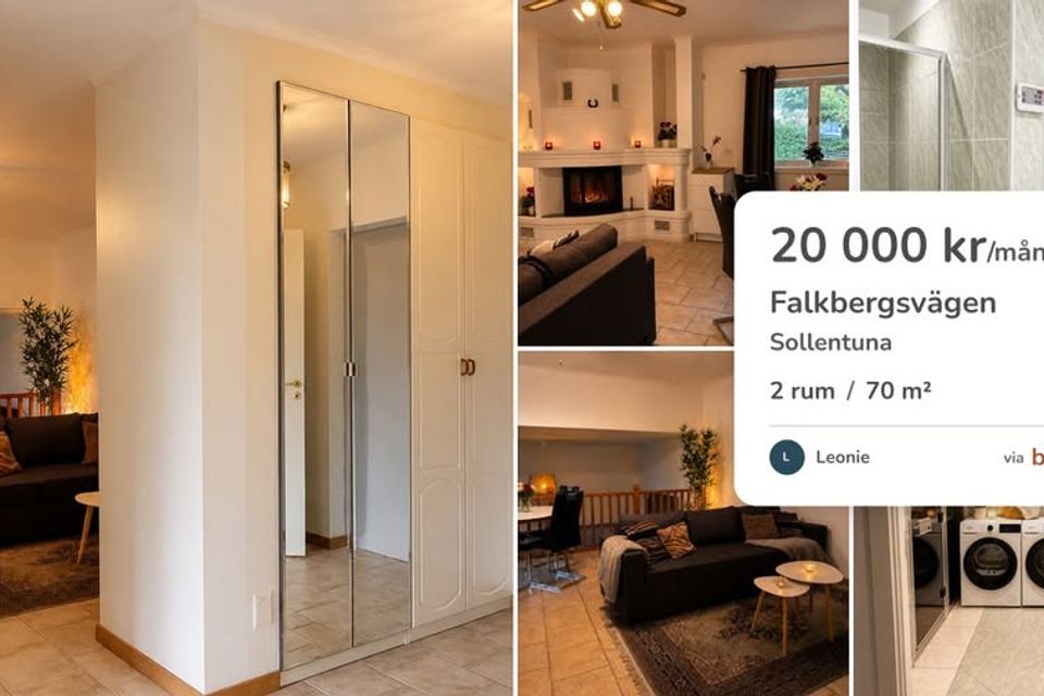 70 kvm hus med 2 rum i Sollentuna