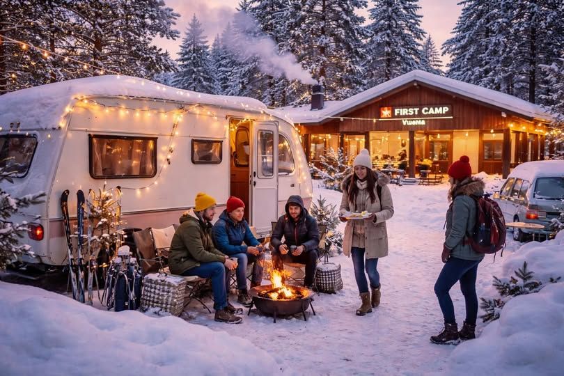 Prisvärt studentboende i husvagn