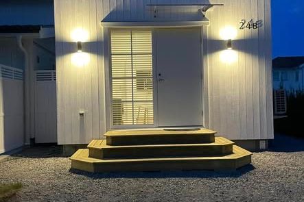 Nybyggt Attefallshus i Sollentuna