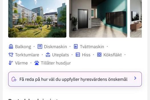 Nyproducerad 1:a på 35 kvm i Årsta