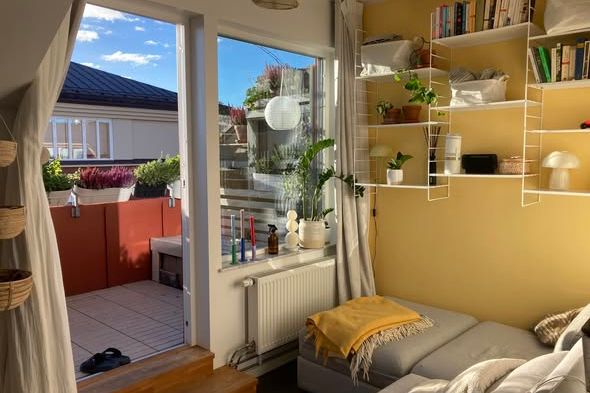 Ljus 1:a med balkong i Majorna