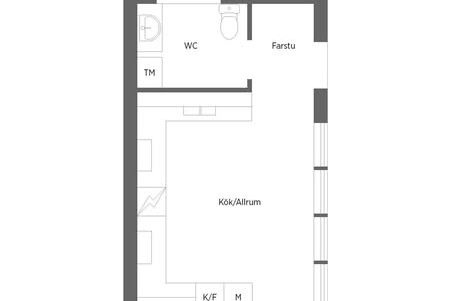 Attefallshus i Täby med loft uthyres