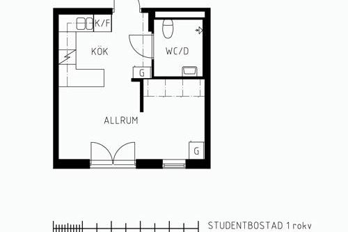 Mysig studentetta i Sandarna uthyres