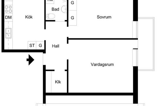 Fin 2:a i Haga, allt ingår, husdjur ok