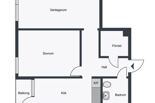 Renoverad 2:a med balkong i Malmö