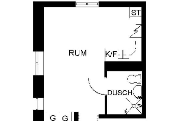 Central 1:a i Linné med hörnläge