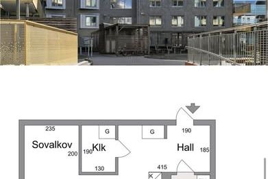 Välplanerad 1.5:a med balkong vid Vågmästareplatsen