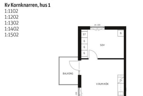 Ljus tvåa med balkong i Västerås