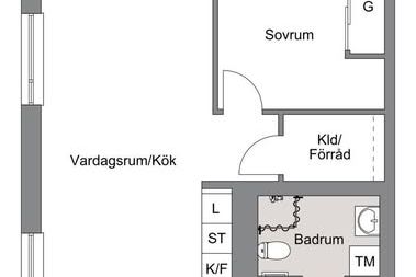 2:a i Märsta nära centrum & buss