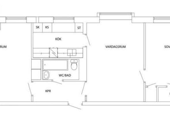 Möblerat rum i trea nära universitetet