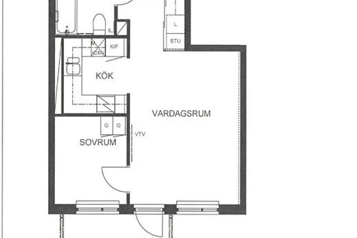 Mysig tvåa i Råcksta nära T-bana