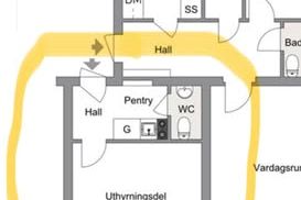 Lugn 1:a med egen ingång i Salabacke